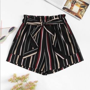 SOLD ! Striped High Waisted Shorts